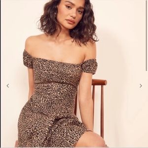 Reformation cheetah dress. Like new